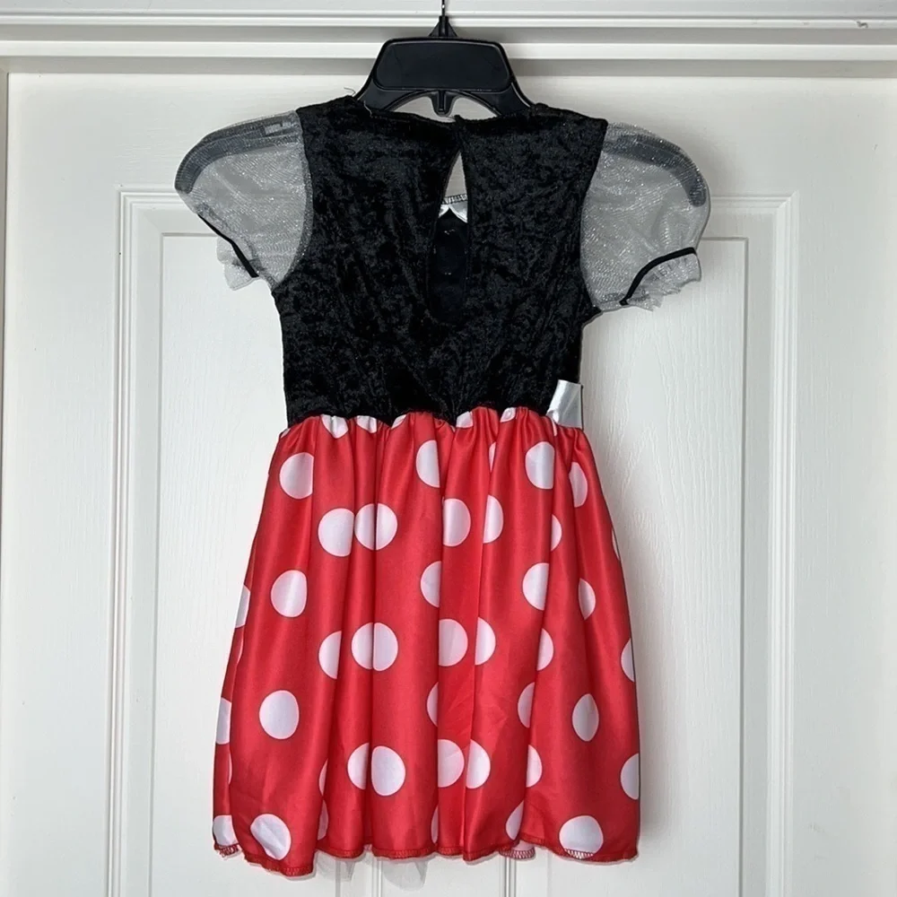Minnie Mouse Child Red, Black & White Disney Dress Costume - Size Small (4/6X)